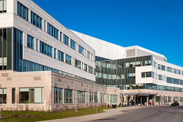 Institutional healthcare facility exterior